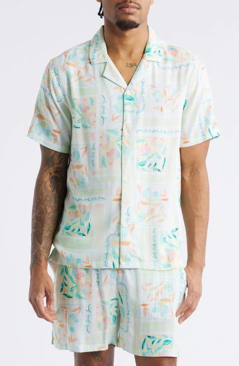 Byron Print Camp Shirt