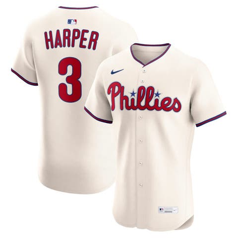 Men's Nike Bryce Harper Cream Philadelphia Phillies Alternate 2 Elite Jersey