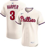 Nike Men's Nike Bryce Harper Cream Philadelphia Phillies Alternate 2 Elite Jersey