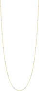 Ember Fine Jewelry 14K Gold Beaded Enamel Station Necklace