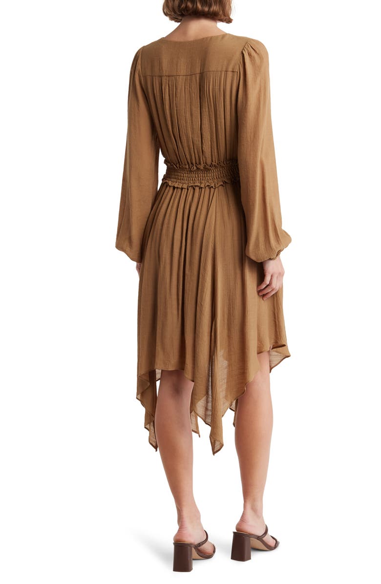WISHLIST Long Sleeve Handkerchief Hem Dress, Alternate, color, Gucci