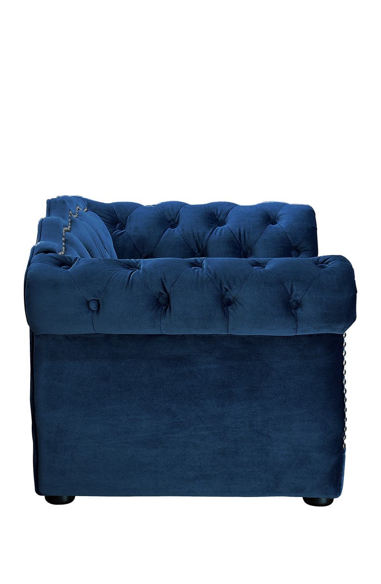 TOV FURNITURE Yorkshire Navy Pet Bed, Alternate, color,