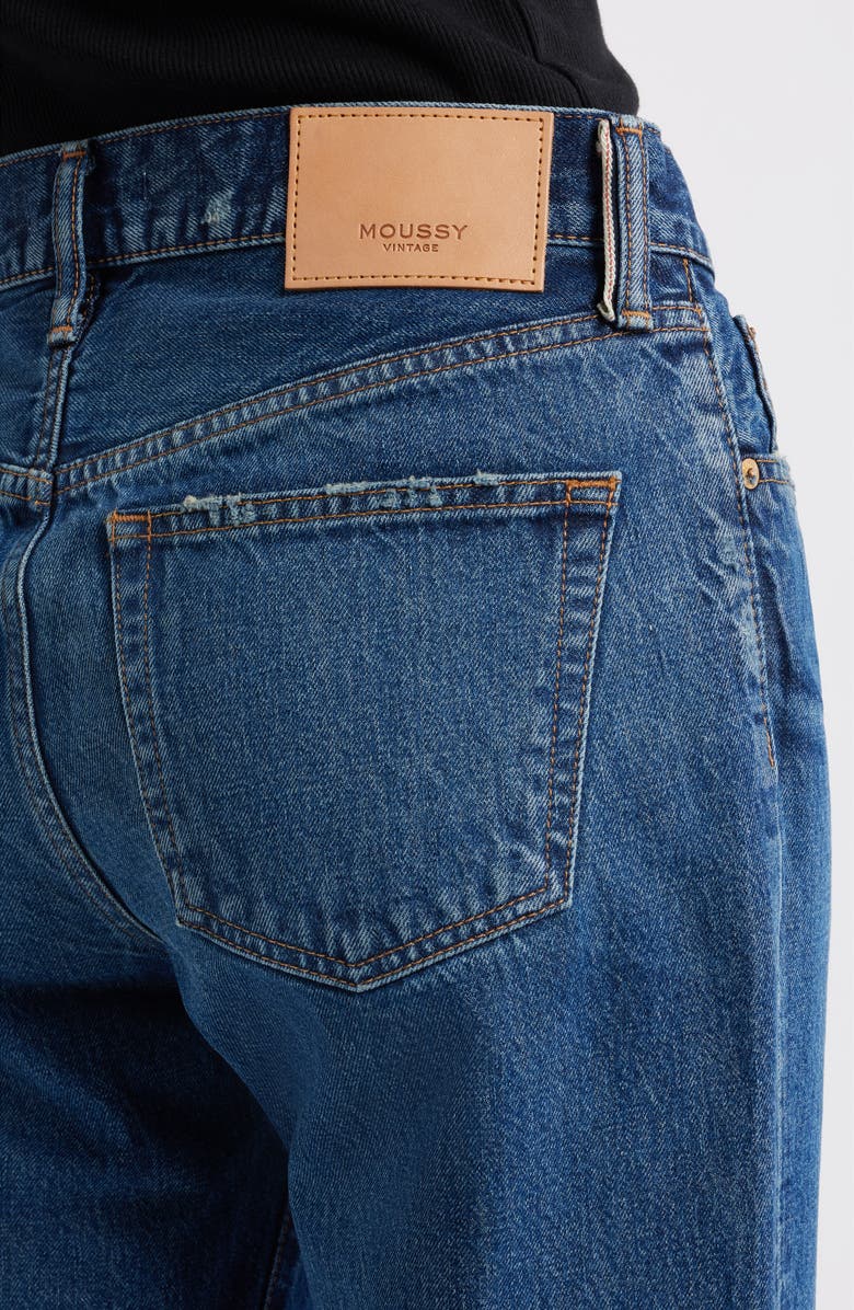 MOUSSY VINTAGE Cranston High Waist Ankle Jeans, Alternate, color, Dark Blue