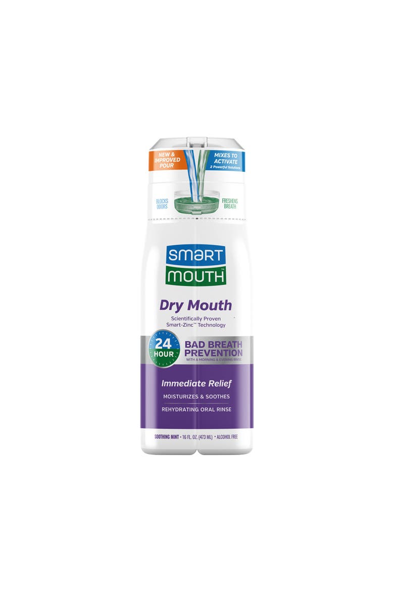 Dry Mouth Zinc Activated Mouthwash Soothing Mint 16 fl oz, Main, color, Soothing Mint
