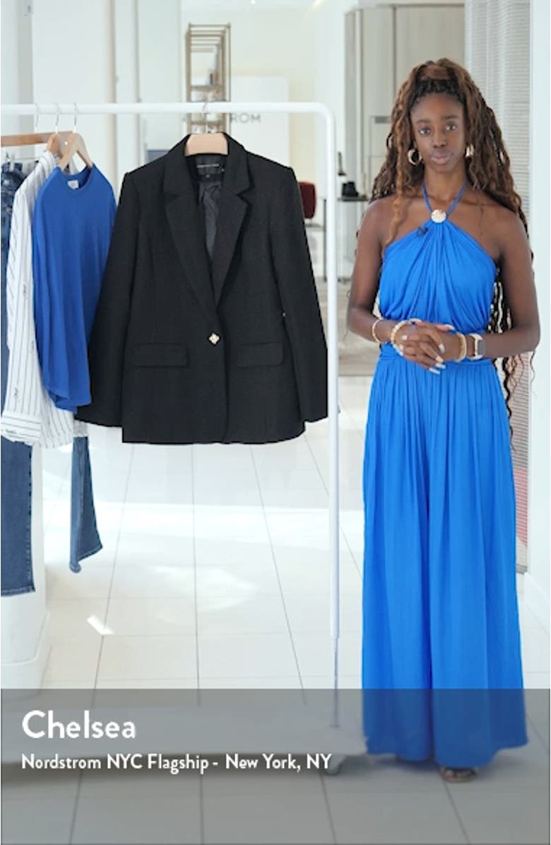 Peaked Lapel Tweed Blazer, sales video thumbnail