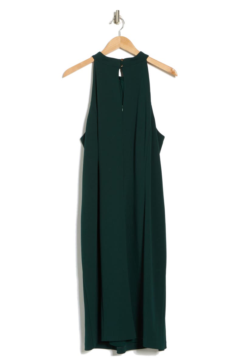 Julia Jordan Twist Neck Sleeveless Sheath Dress, Alternate, color, Pine