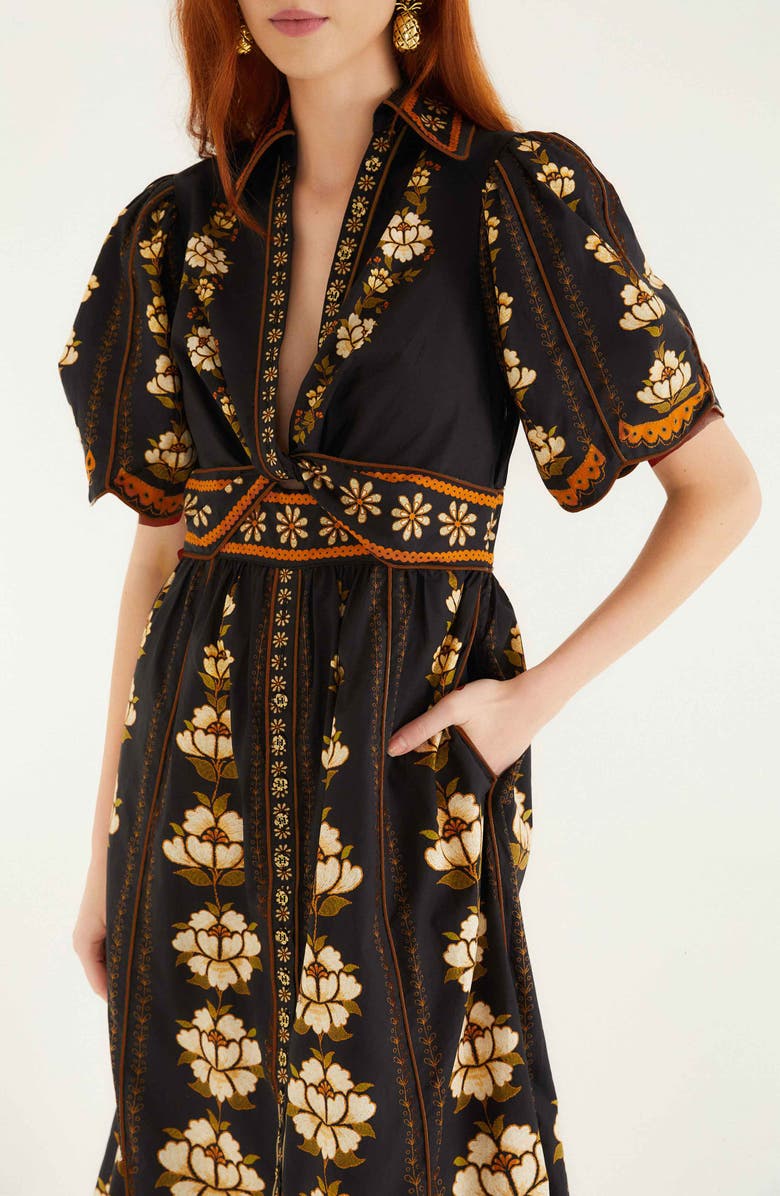 FARM Rio Embroidered Flowers Dress, Alternate, color, Embroidered Flowers