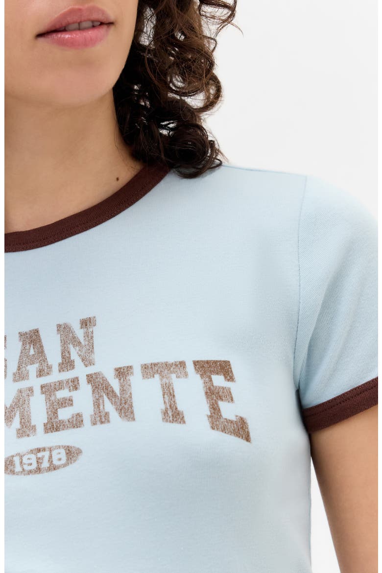 San Clemente Ringer T-Shirt, Alternate, color, BLUE