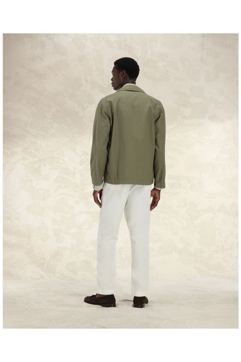 Solomon Twill Cotton Overshirt, Alternate, color, SAGE