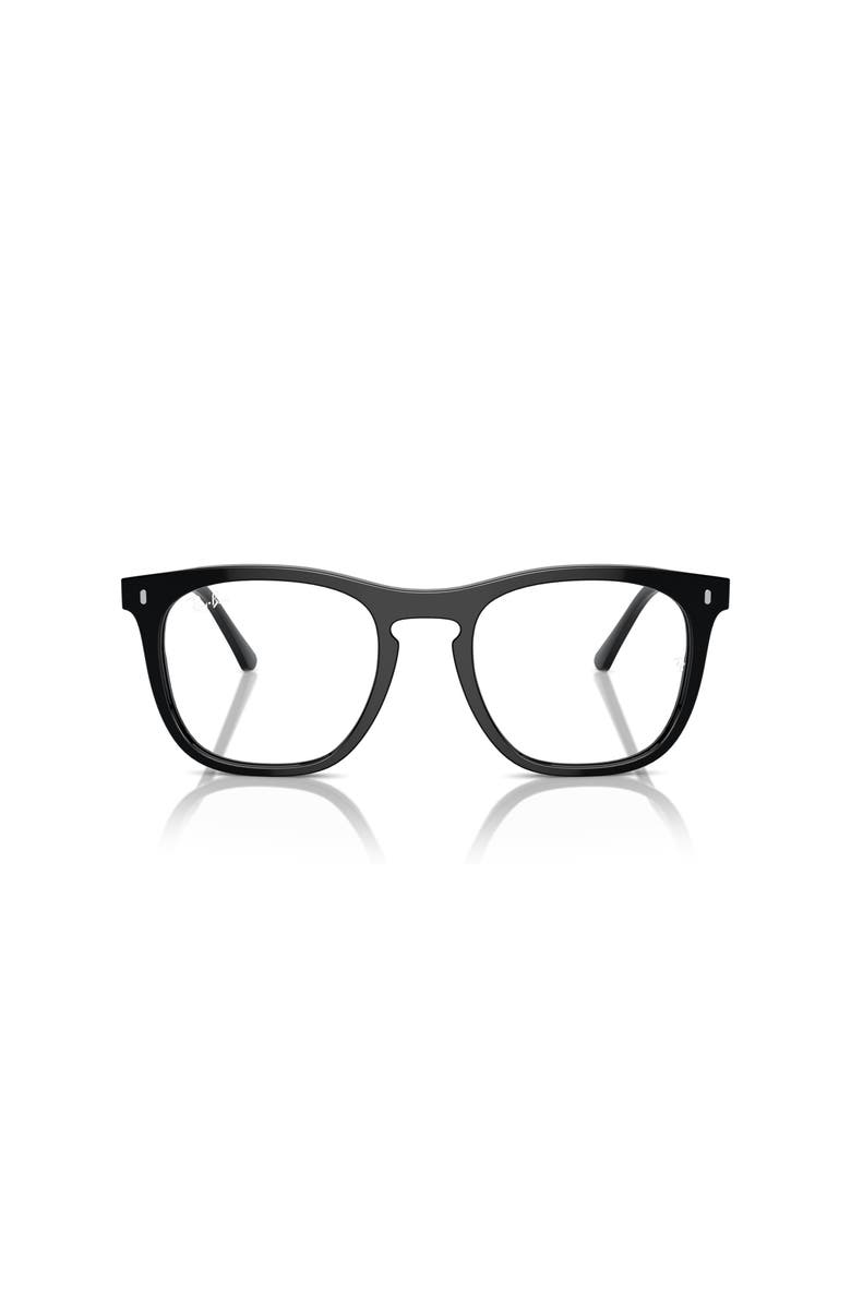 Ray-Ban 53mm Square optical glasses, Alternate, color, Black