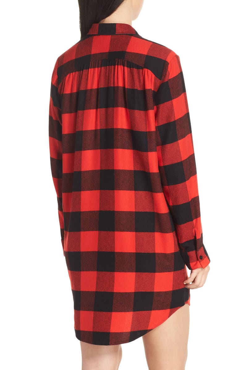 Nordstrom Flannel Nightshirt, Alternate, color, 