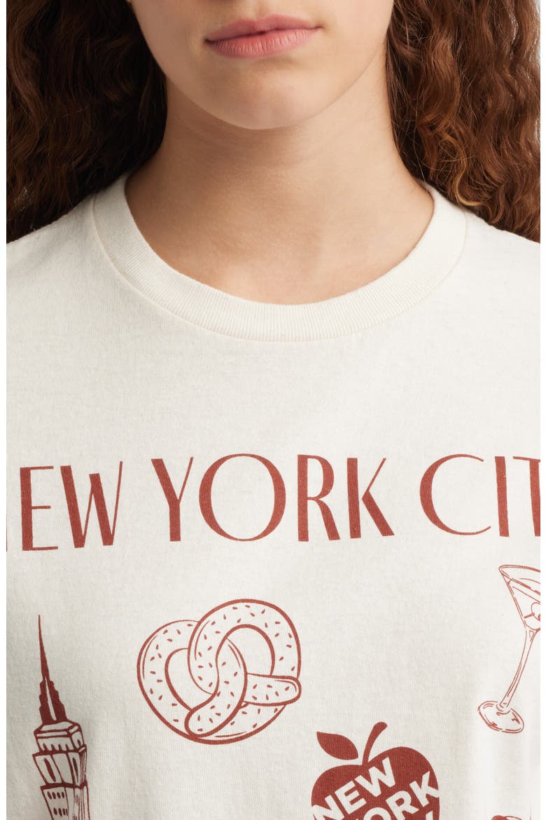 NYC Icon Cotton Graphic T-Shirt, Alternate, color, MARSHMALLOW