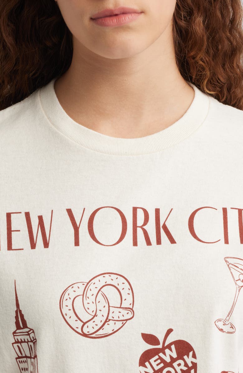 Vinyl Icons NYC Icon Cotton Graphic T-Shirt, Alternate, color, Marshmallow