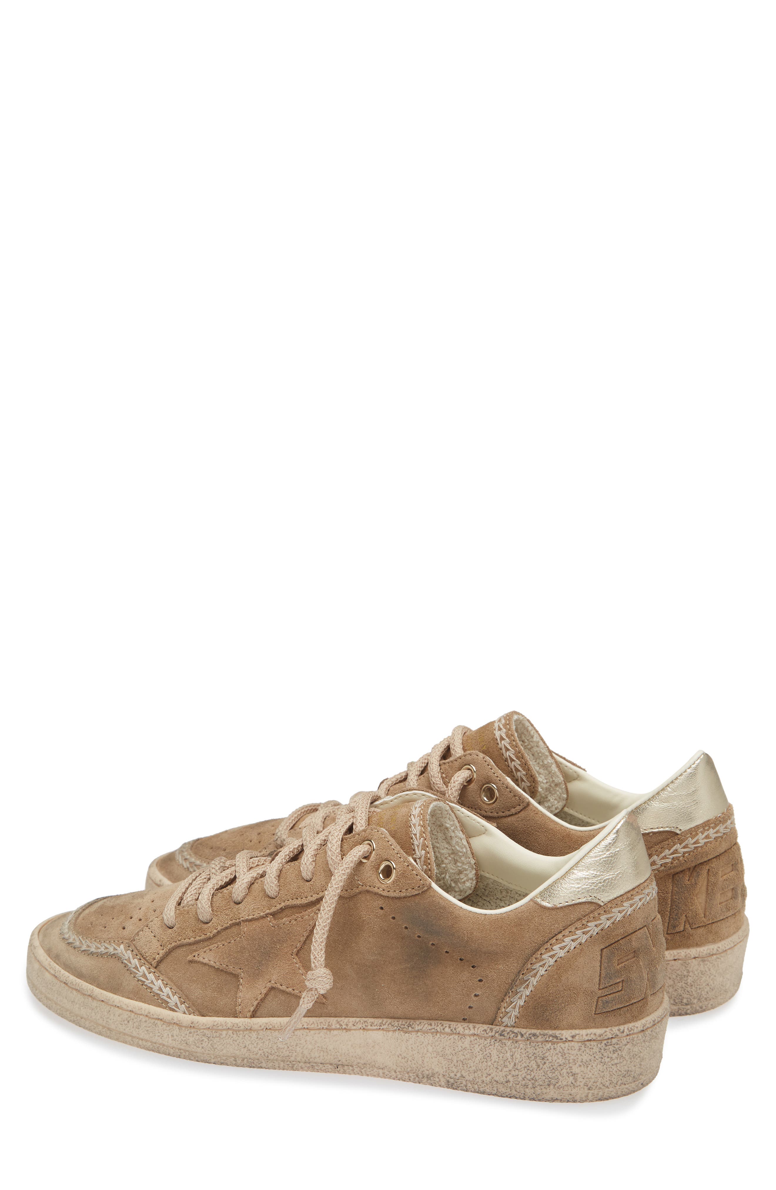 Golden Goose Ball Star Low Top Sneaker, Alternate, color, Tobacco/ Gold