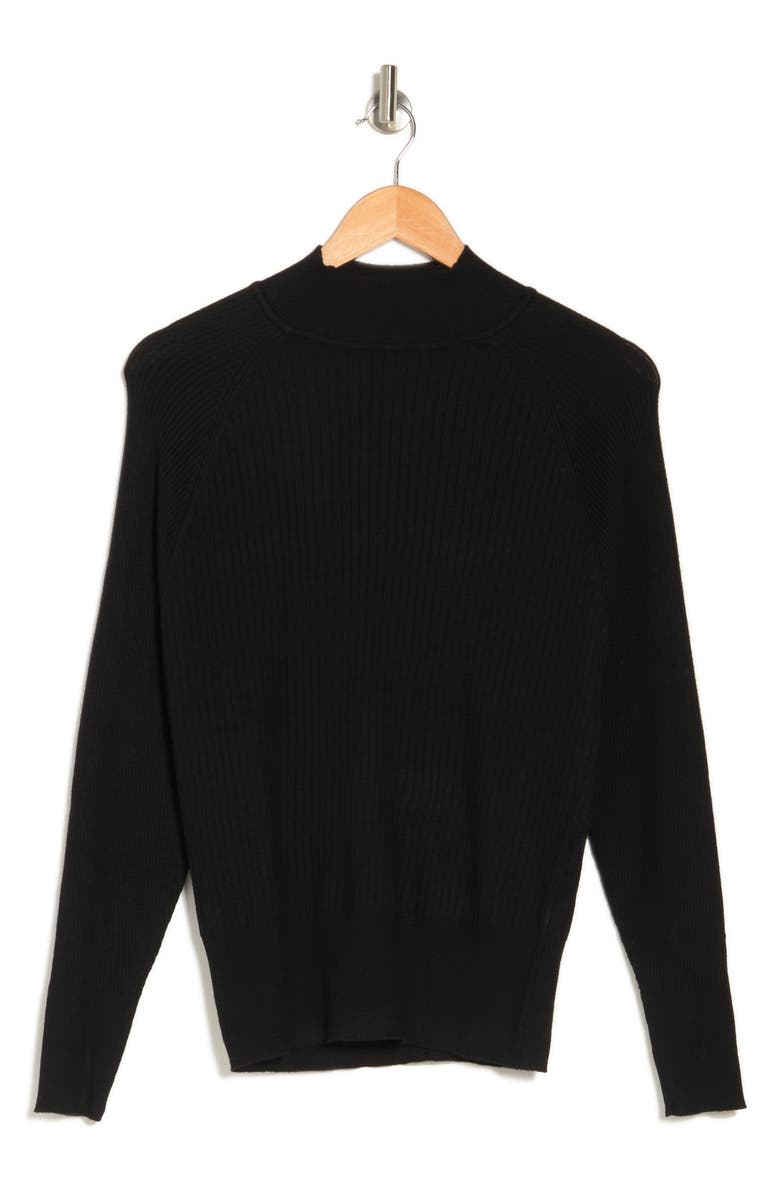 Jaclyn Smith Mock Neck Rib Sweater, Alternate, color,