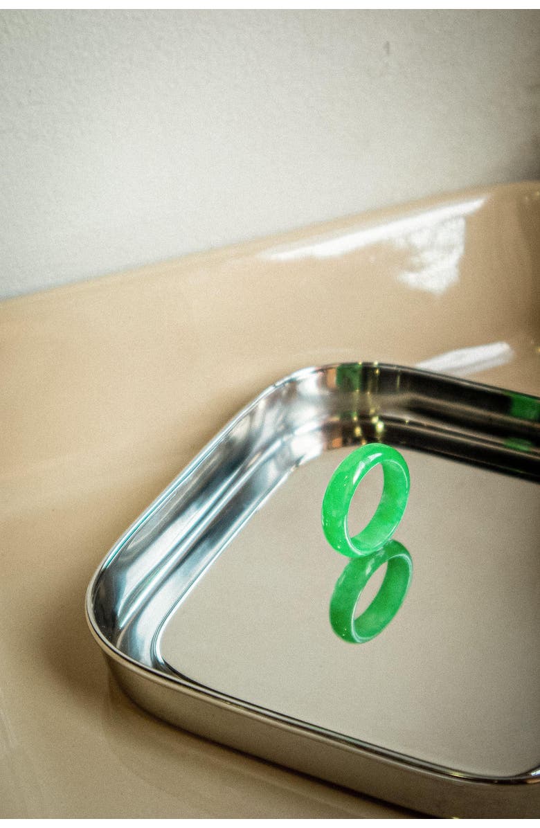 seree zZ Imperial green jade ring, Alternate, color, Bright Green