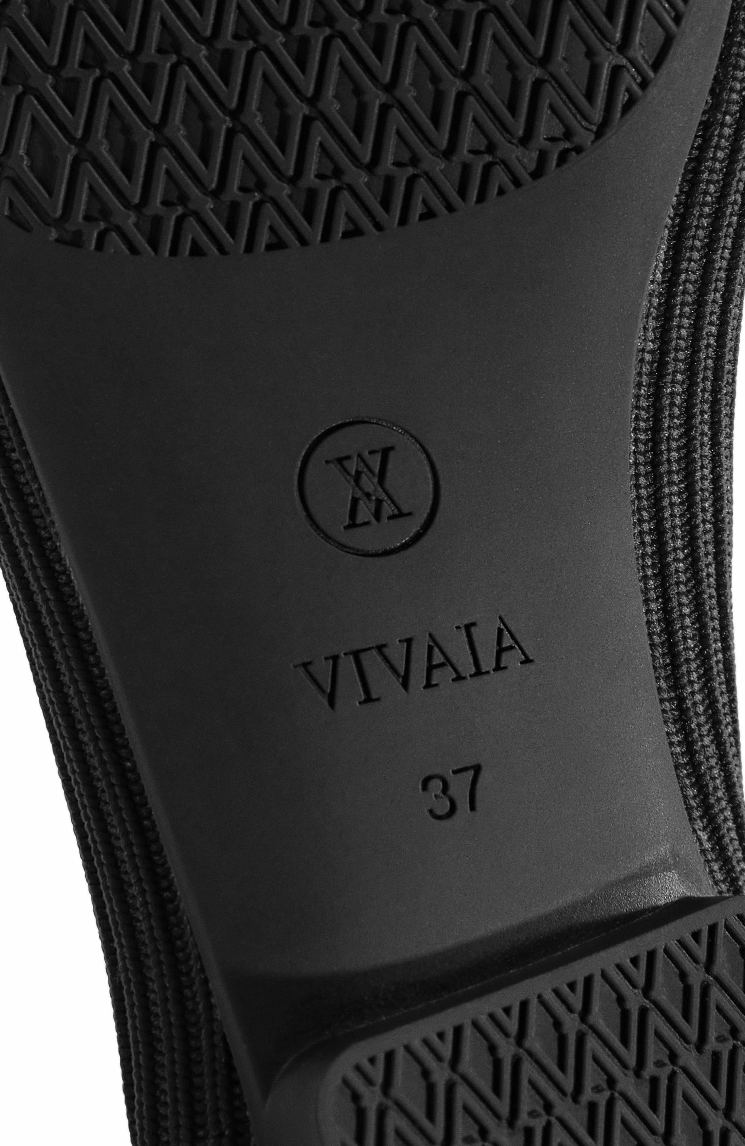 VIVAIA Square-Toe V-Cut Flats, Alternate, color, Black