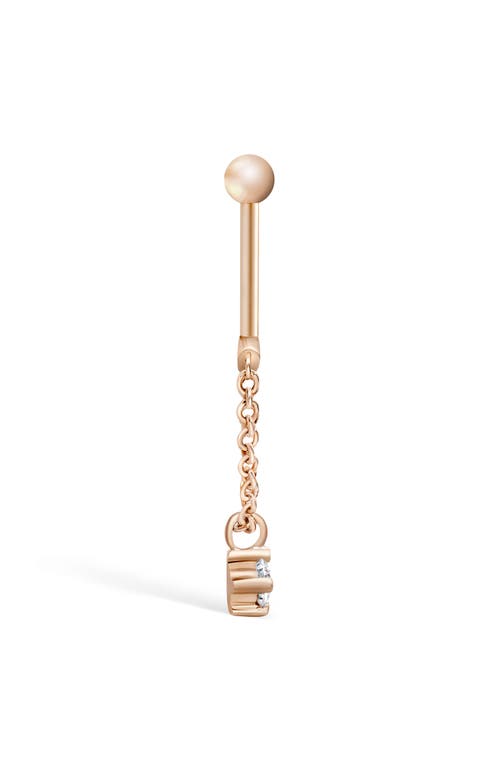 MARIA TASH MARIA TASH PRONG SET DIAMOND DRAPE THREADED SINGLE STUD EARRING 