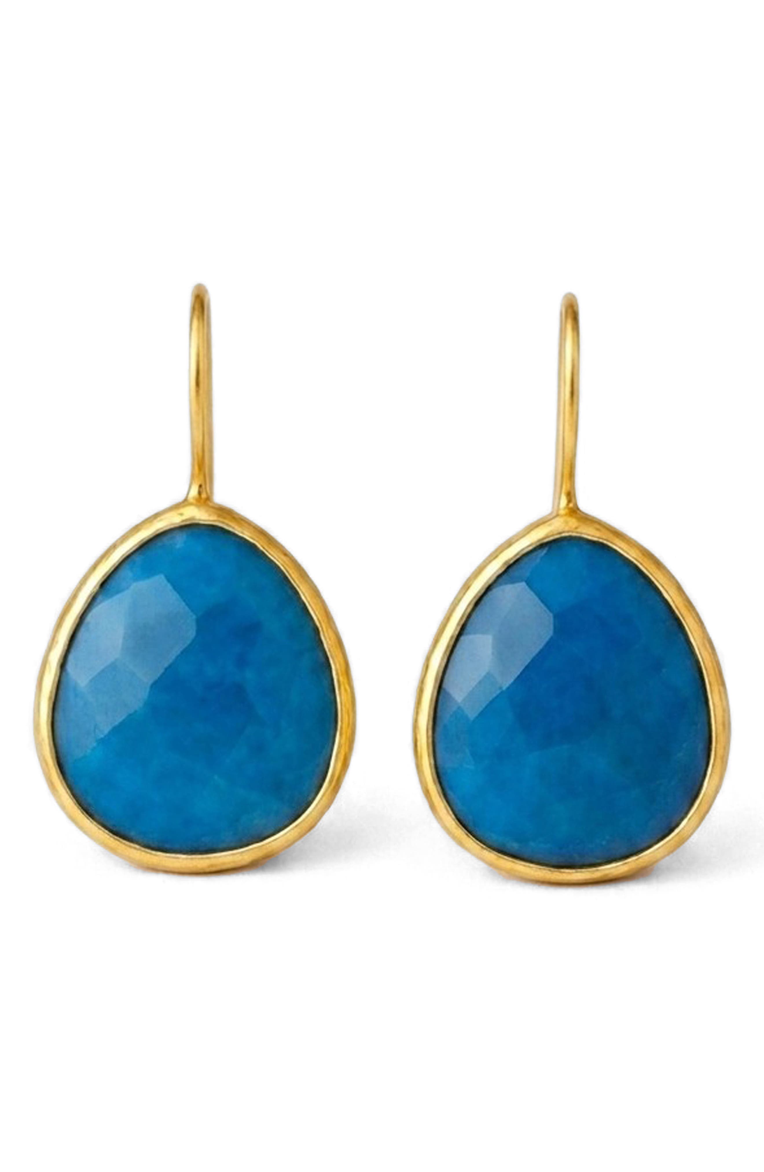 GABI RIELLE Turquoise Gumpdrop Earrings
