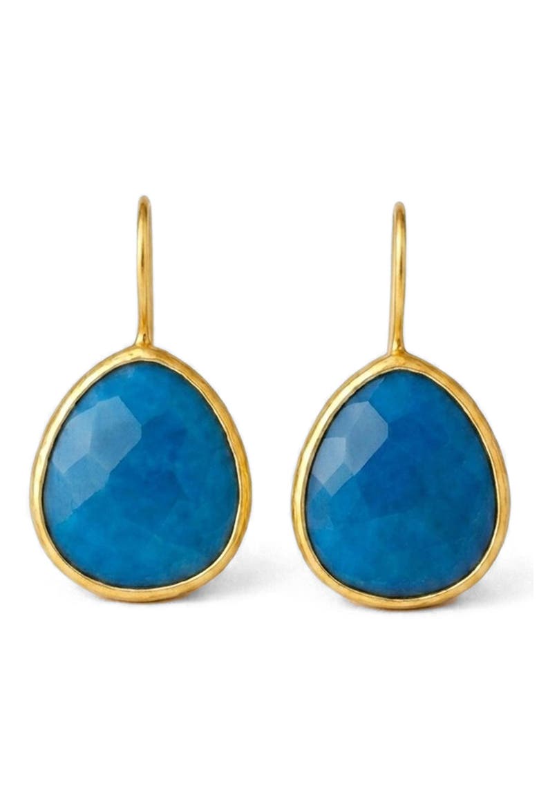 Turquoise Gumpdrop Earrings, Main, color, GOLD