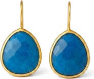 GABI RIELLE Turquoise Gumpdrop Earrings