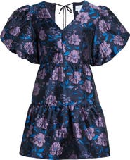 SUGARLIPS Nicole Floral Jacquard Minidress