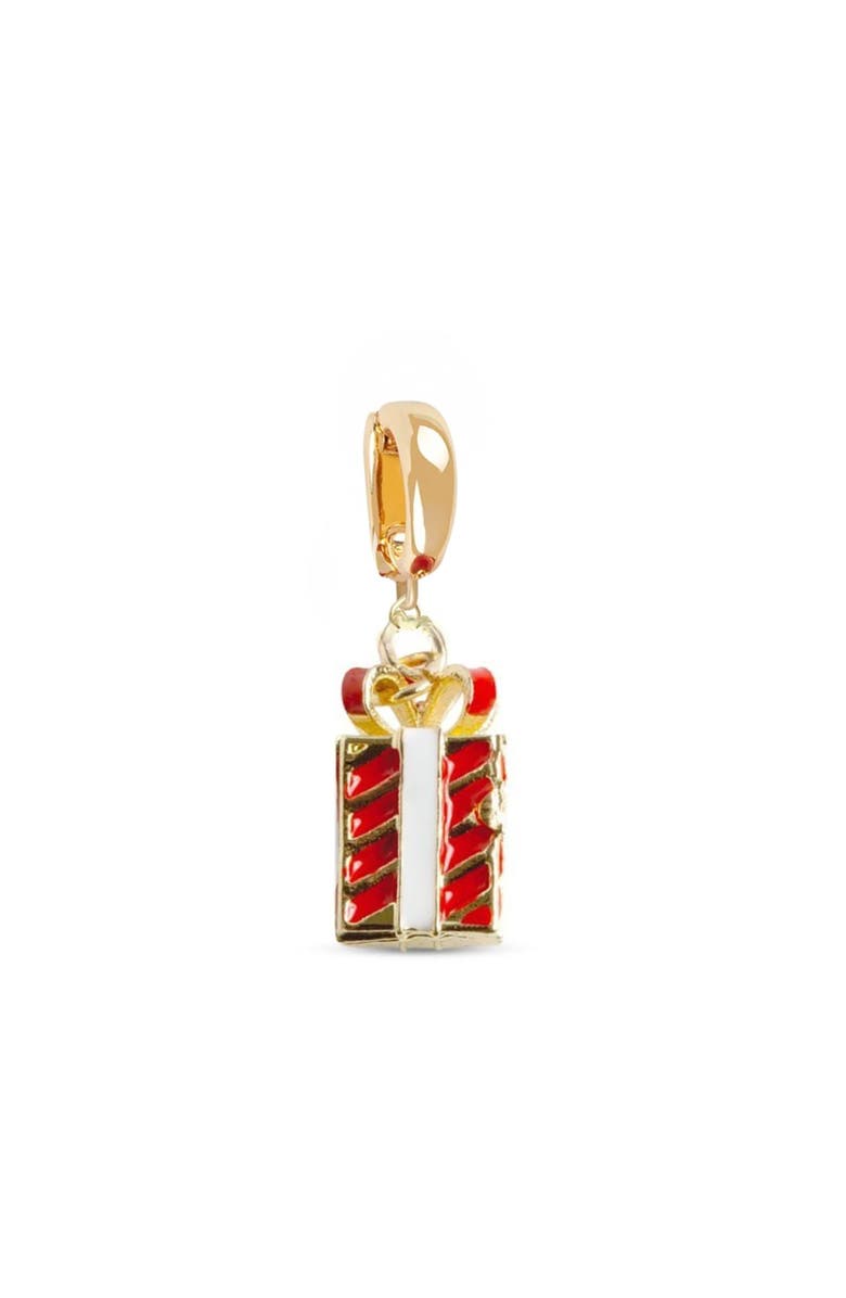 Bill Skinner Studio Christmas Charm Ring Necklace Set, Alternate, color, Gold Plated