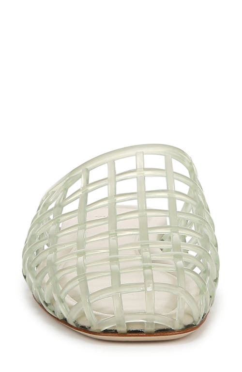 Shop Vince Barcelona Jelly Cage Mule In Jade Water