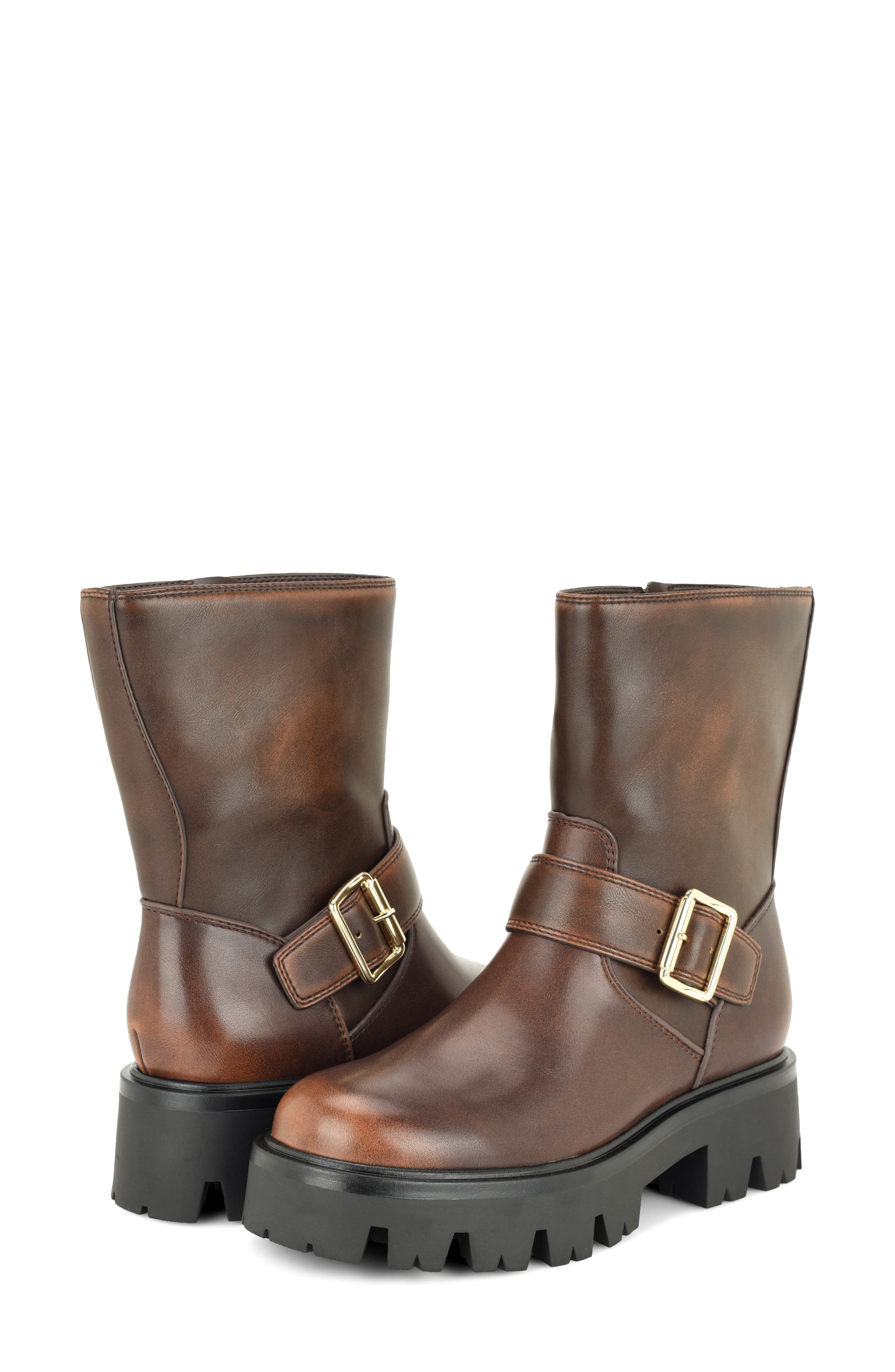 Ryder Faux Leather Boot, Alternate, color, MEDIUM BROWN