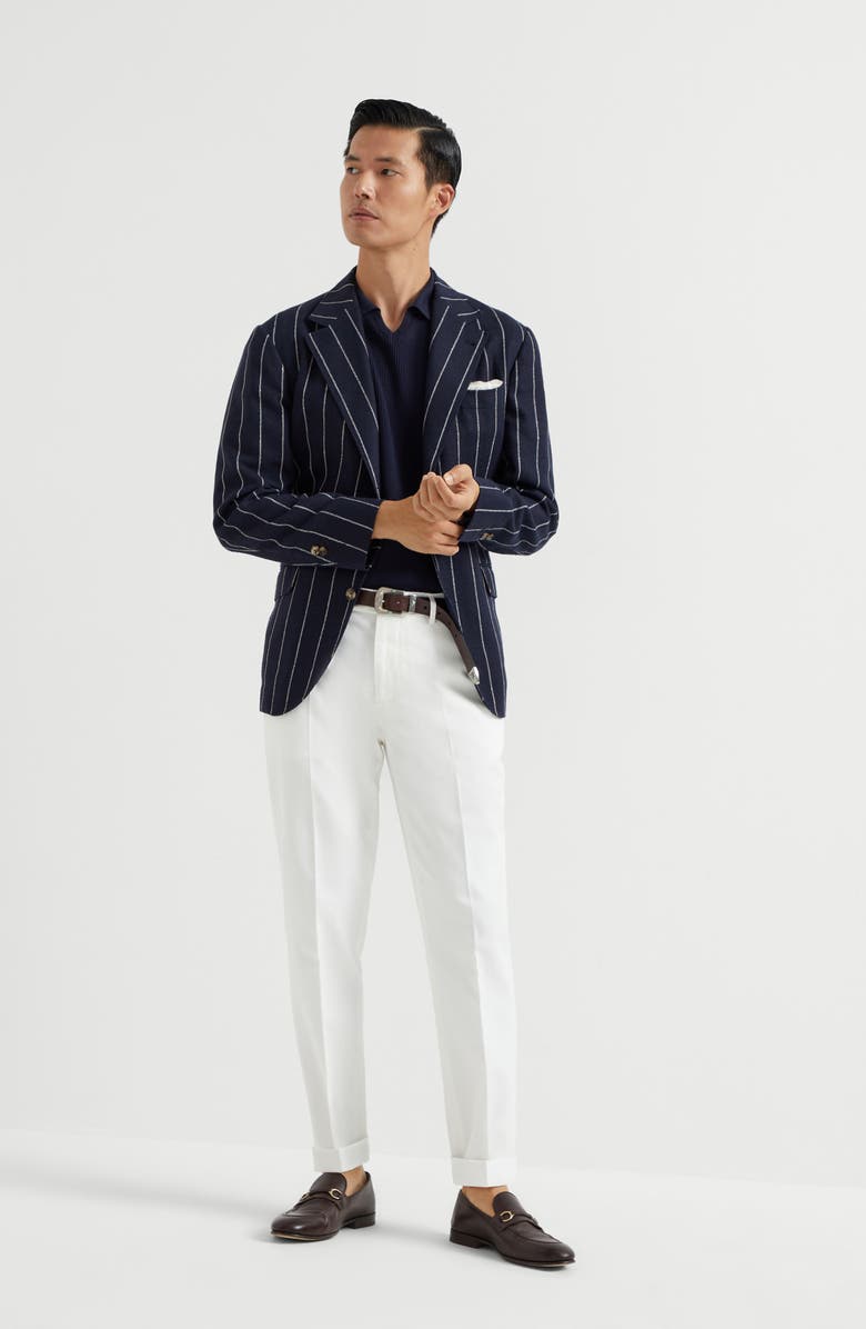 Brunello Cucinelli Gabardine garment dyed trousers, Alternate, color, 