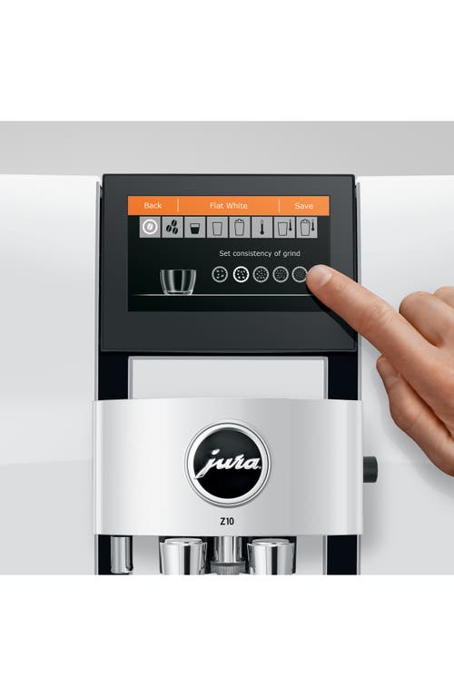 Jura Z10 Premium Fully Automatic Hot And Cold Brew Coffee Machine In White