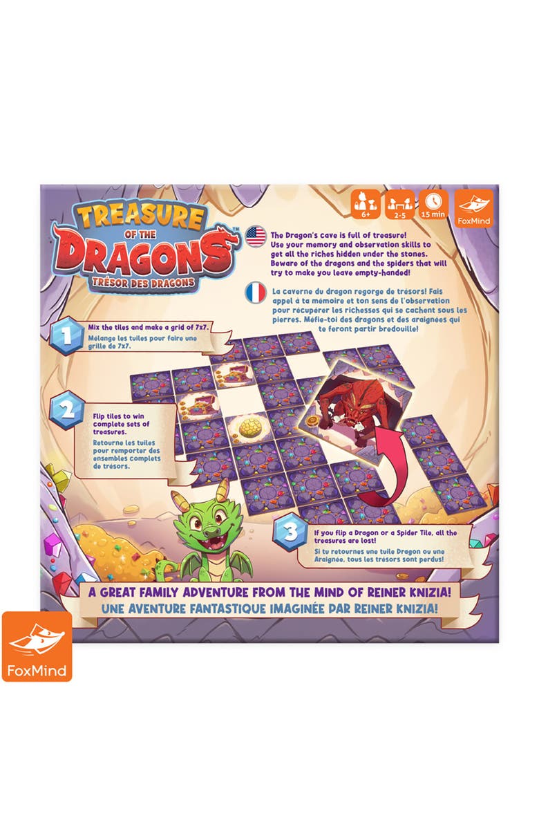 FoxMind Games Treasure Of The Dragons Tile Matching Game, Alternate, color, Multicolored