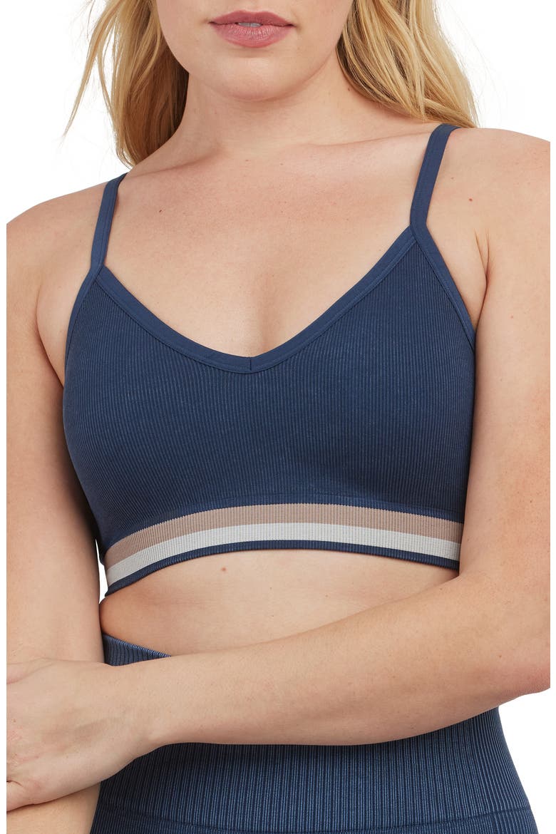 Acid Wash Seamless Sports Bra, Main, color, MIDNIGHT NAVY