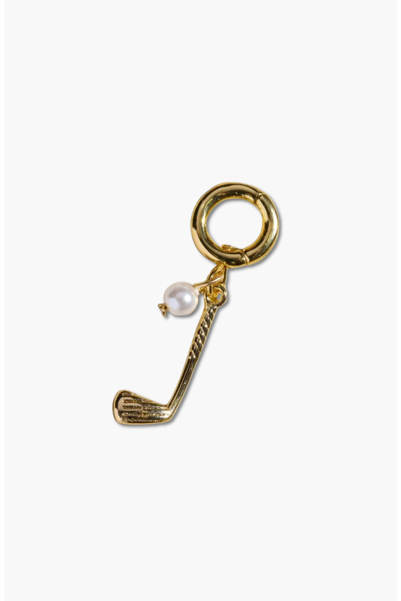 Golf Club Charm, Main, color, Gold