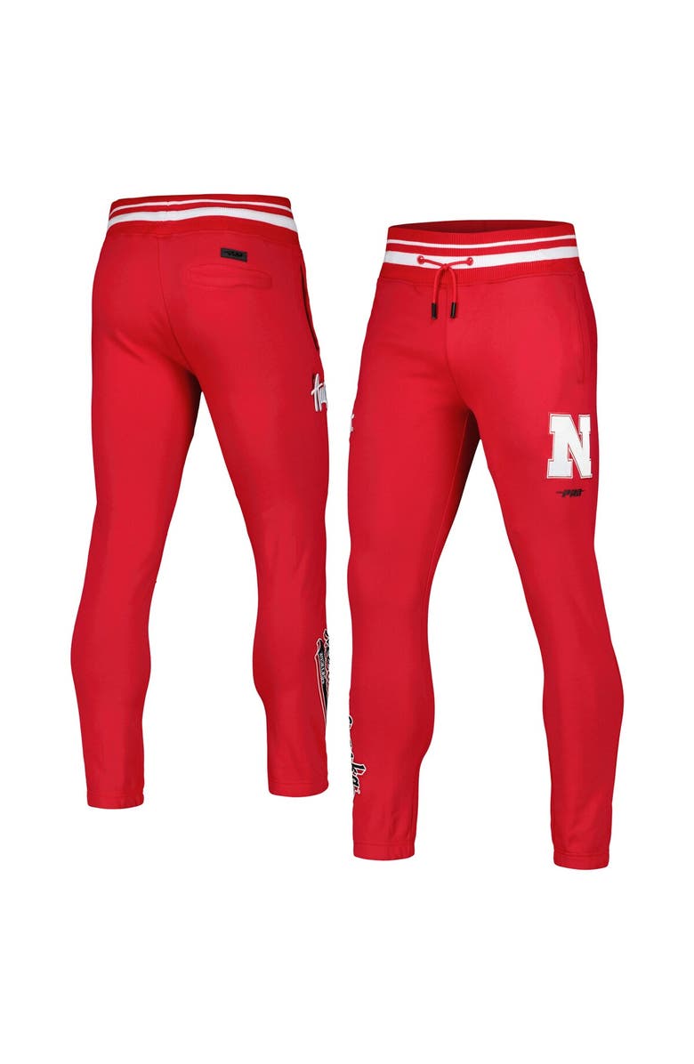 PRO STANDARD Men's Pro Standard Scarlet Nebraska Huskers Script Tail Fleece Sweatpants, Alternate, color, Scarlet