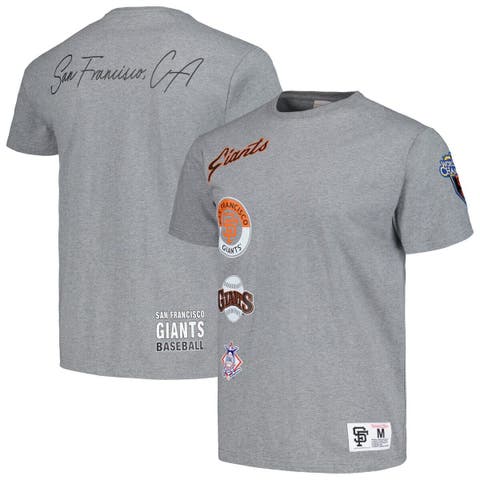 Men's Mitchell & Ness Heather Gray San Francisco Giants Cooperstown Collection City Collection T-Shirt