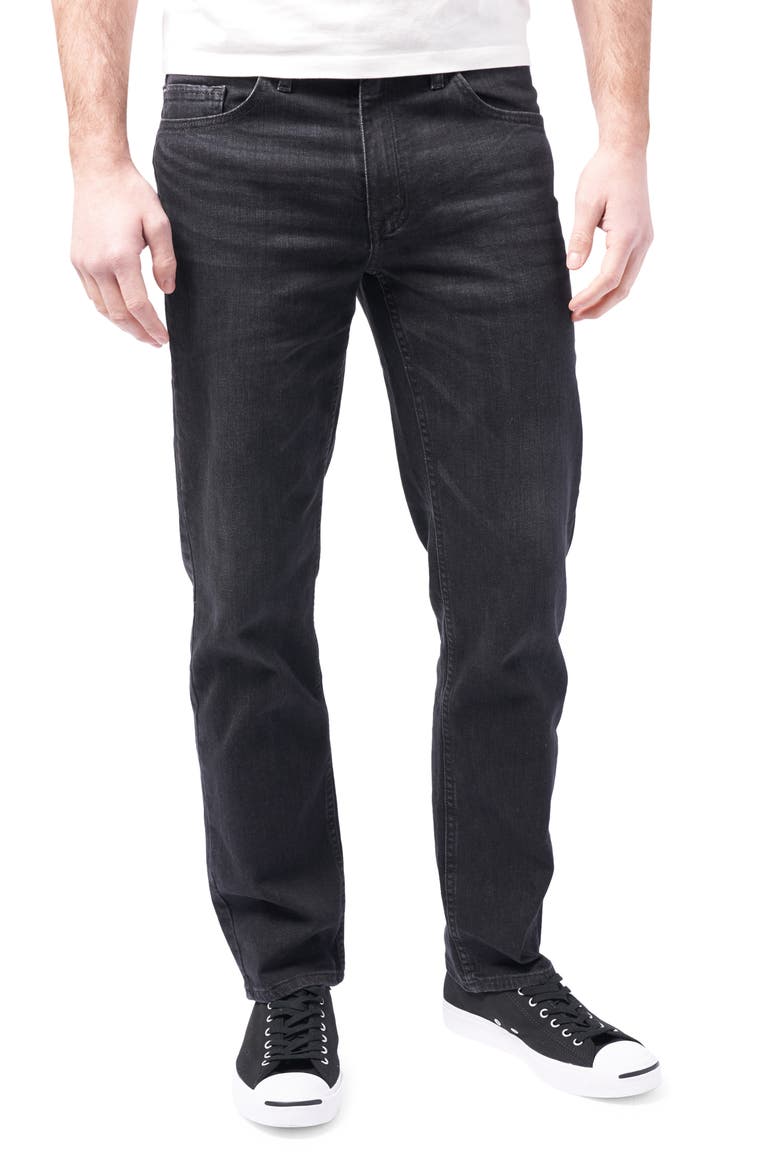 Slim Straight Leg Performance Jeans, Main, color, BLACK CREEK