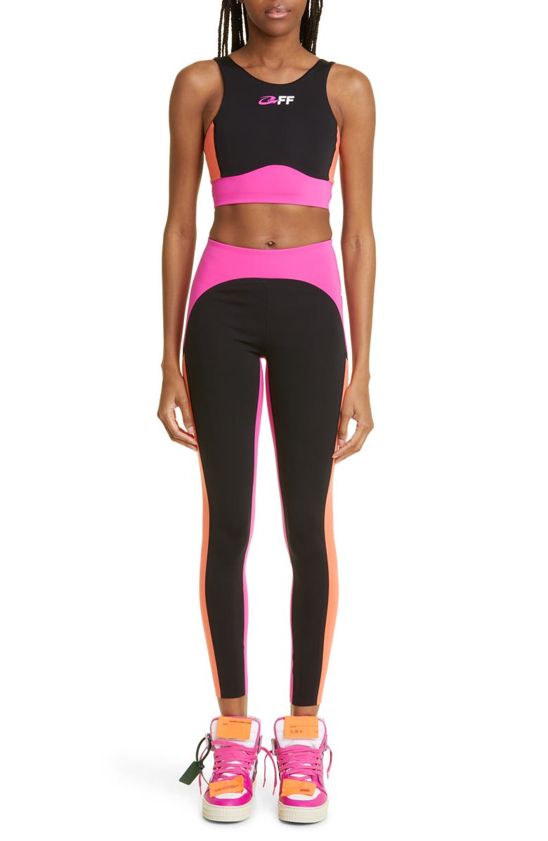 Off-White SPORTS BRA COLOUR BLOCK, Alternate, color, 