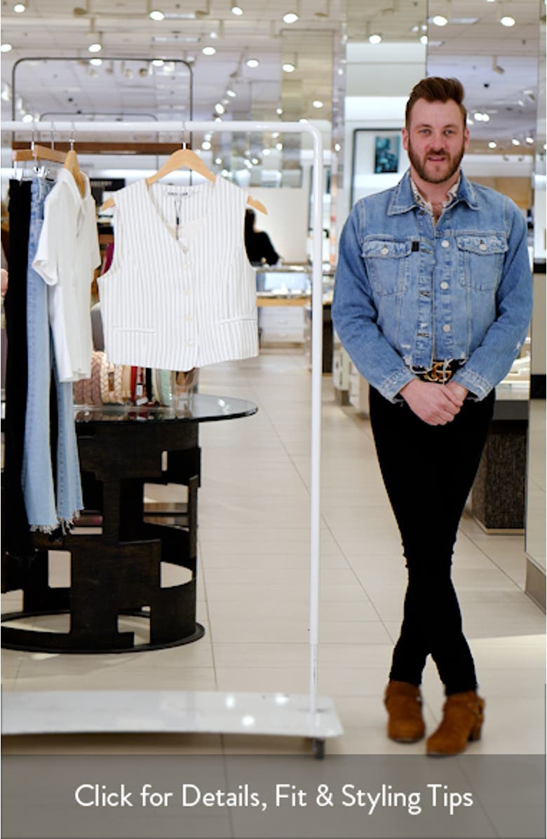 Pinstripe Crop Vest, sales video thumbnail