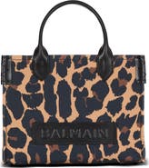 Balmain Small B-Army Leopard Print Canvas Crossbody Bag