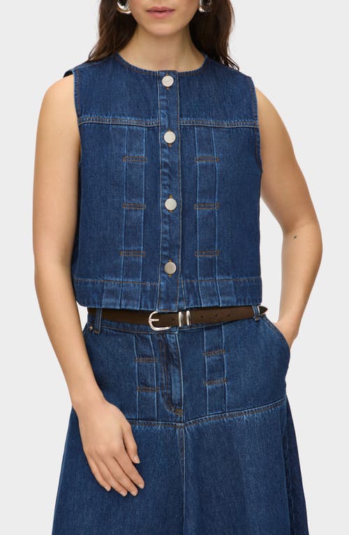 Aligne Bobbie Denim Vest In Blue