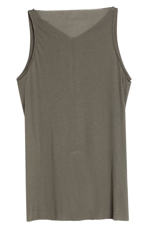 Raw Edge Cotton Tank