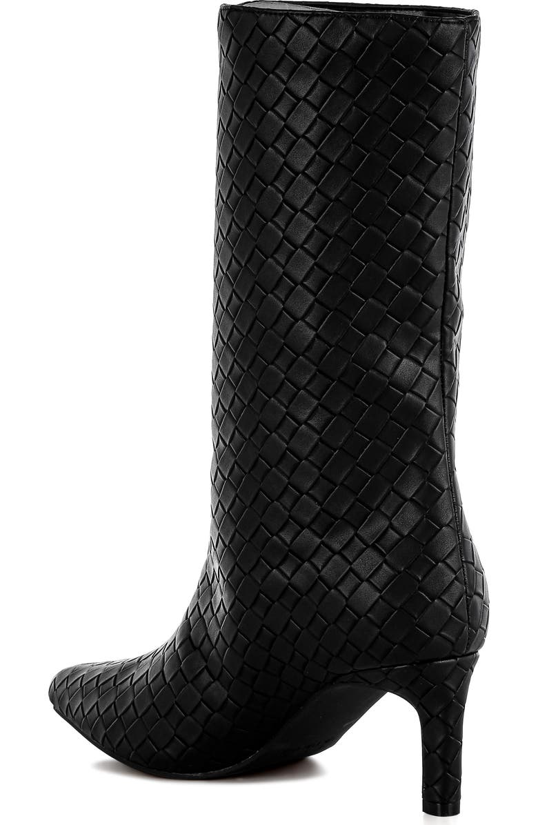 LONDON RAG Mentha Woven Faux Leather Boot, Alternate, color,