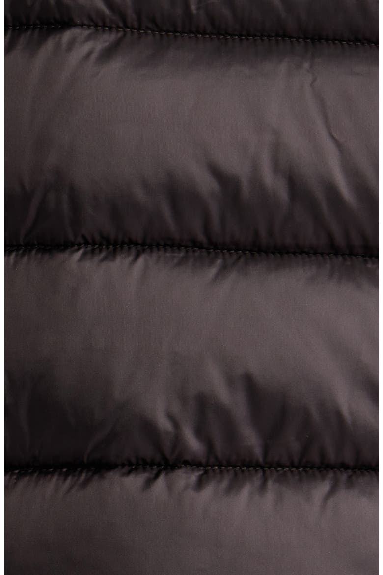 Elsie Water Resistant Quilted Puffer Coat, Alternate, color, BROWN BLACK