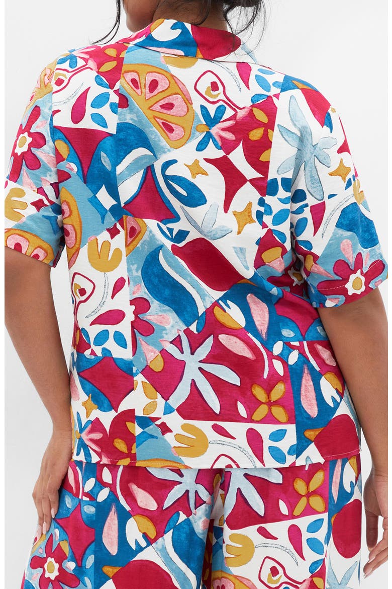 Mosaic Short Sleeve Shirt, Alternate, color, MOSAIC