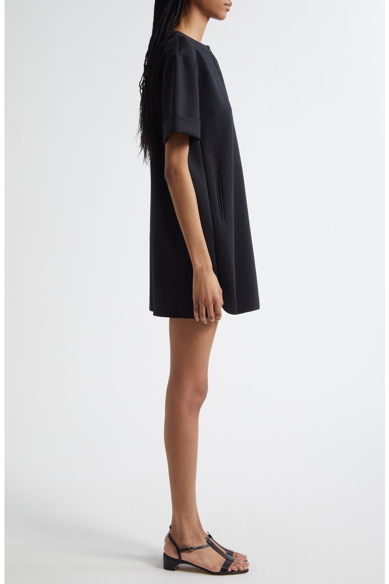 King Short Sleeve Jersey Dress, Alternate, color, BLACK