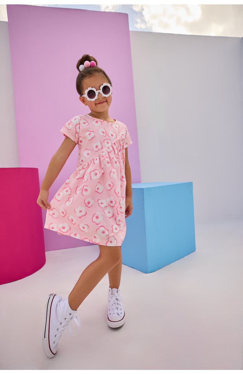 BISBY Kids' Swoop Dress, Alternate, color, Marshmallow Floral