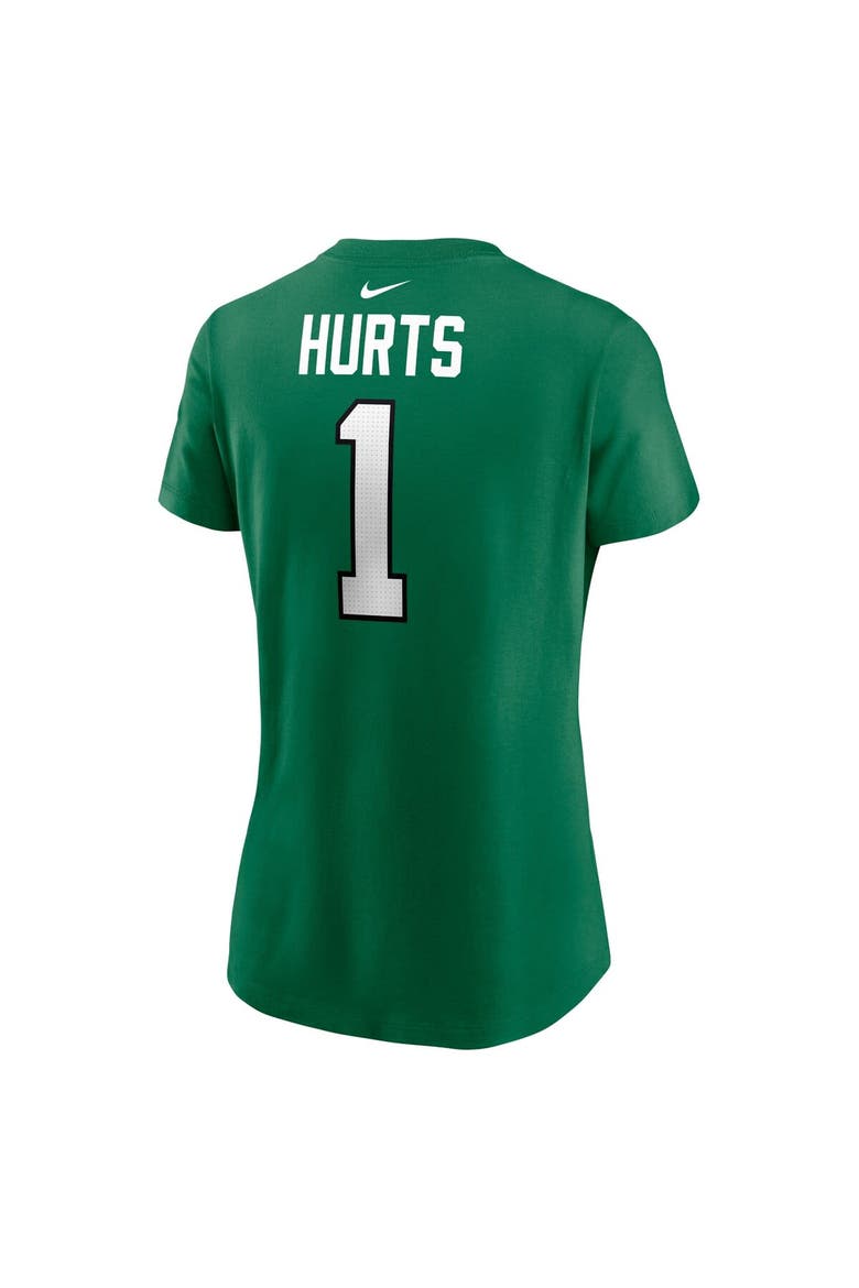 Women's Nike Jalen Hurts Kelly Green Philadelphia Eagles Player Name & Number T-Shirt, Alternate, color, Kelly Green