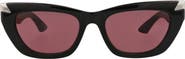 McQueen 53mm Cat Eye Sunglasses