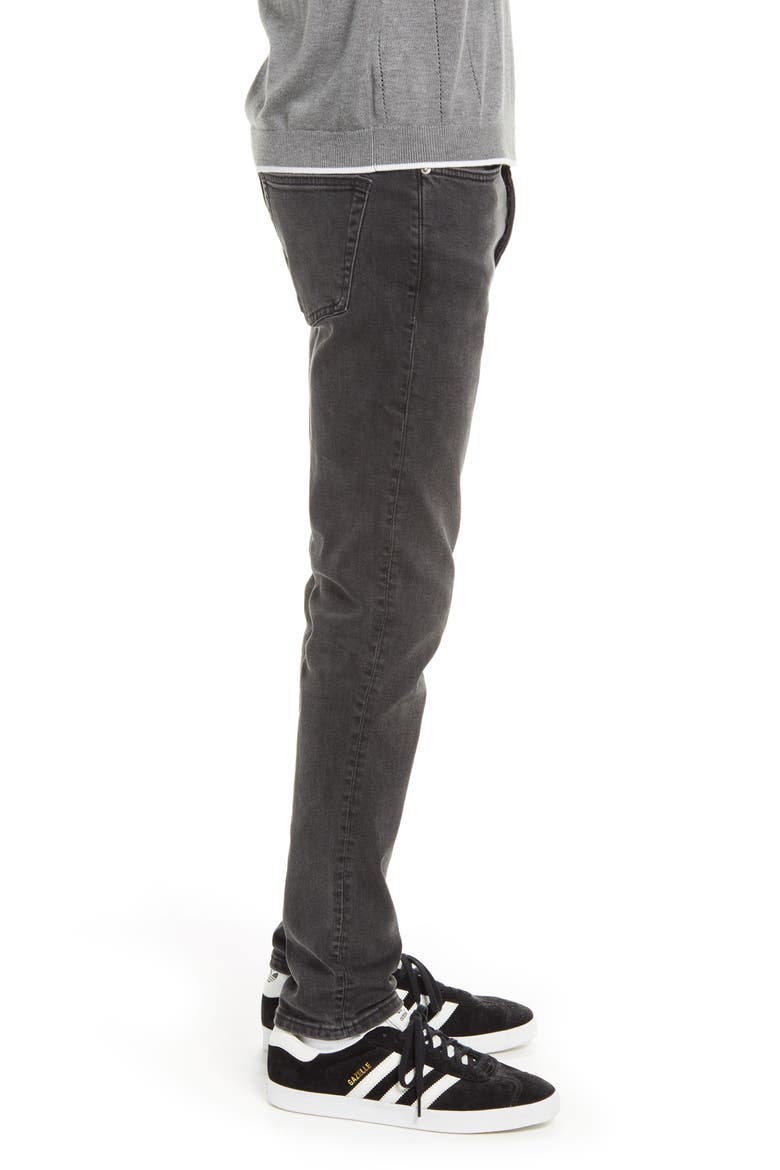 Tyler Stretch Skinny Jeans, Alternate, color, WASHED BLACK